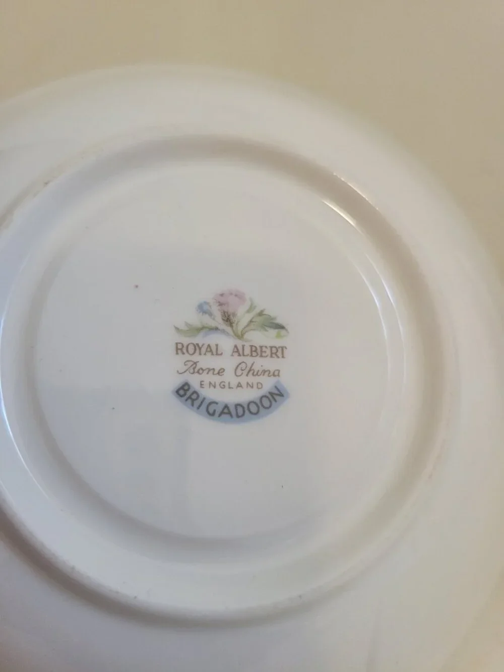 Vintage Royal Albert Porcelain Teacup and Saucer Brigadoon Pattern - Picture 4 of 4